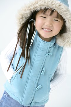 Young Girl In Winter Clothing