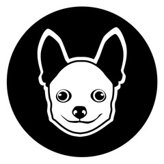 Small Dog Animal Pet Web Icon Flat Vector Illustration