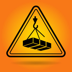 Caution Safety Sign Icon Flat Vector Illustration