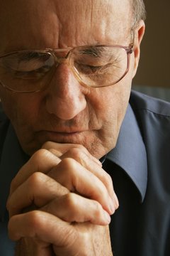 Elderly Man Praying