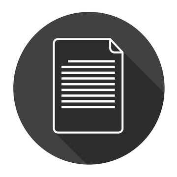 recommend clip art: Paper Sheet Document Contract Web Icon Flat Vector Illustration