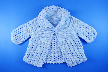 Baby shower concept in flat lay