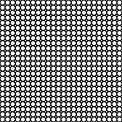 Vector monochrome seamless pattern, subtle background with circles & rhombuses, black & white. Simple abstract geometric endless texture. Design element for prints, stamping, decor, textile, digital