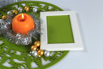 Fototapeta premium Merry Christmas greeting card