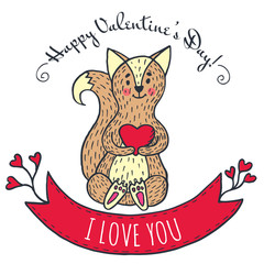 Valentine's Day greeting card