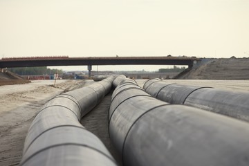 Infrastructure And Road Construction; Edmonton, Alberta, Canada