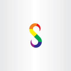 colorful s letter logo icon vector element logotype