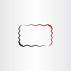 label frame border vector design