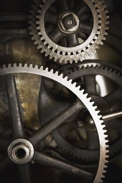 Camrose, Alberta, Canada; Old Gears