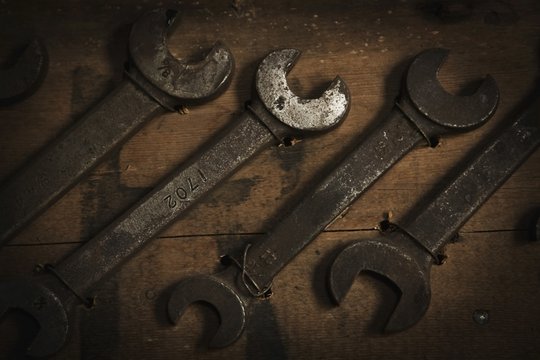 Camrose, Alberta, Canada; Old Wrenches