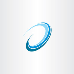 wave water flow design icon logo vector