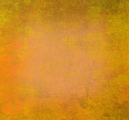 Yellow grunge wall for texture background