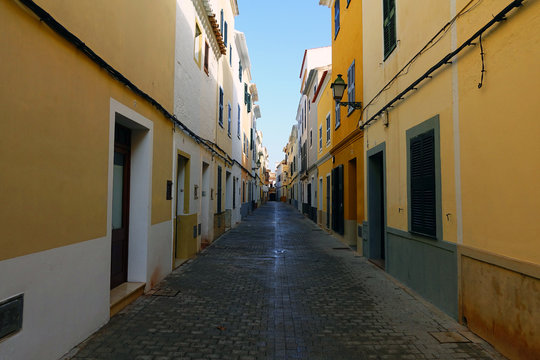 Une rue de Ciutadella sur l'&icirc;le de Minorque