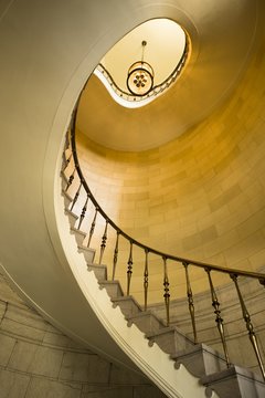 Winnipeg, Manitoba, Canada; Winding Staircase
