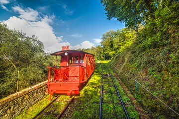 red cable railway in Montecatini © Gabriele Maltinti