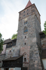 Fototapeta na wymiar architecture of old tower in Munich