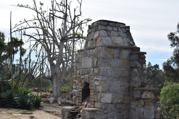 Outdoor Brick Fireplace