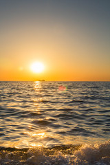 Obraz premium Beautiful sunset on the black sea