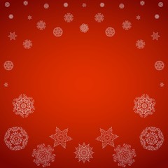Christmas background with snowflakes. Vector.