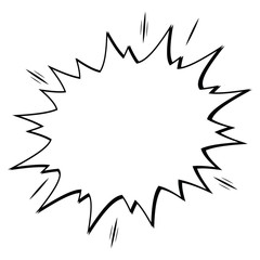 Isolated comic expression