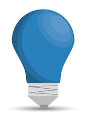 blue bulb idea education online vector illustration eps 10