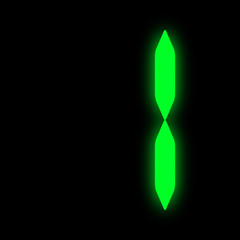 grüne led ziffer 1 green led digit 1
