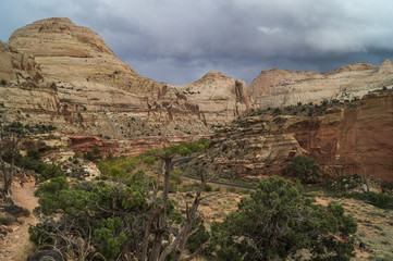 A view of the Capitol Reef National park,Utah.