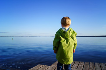 The little man and the lake. © zuzannab