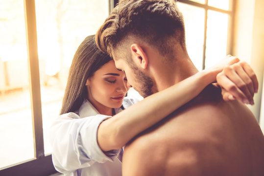 Sexy Young Couple In Kitchen