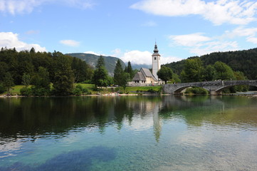 Fototapeta na wymiar Bohinj Lake, Slovenia
