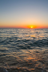 Fototapeta premium Beautiful sunset on the black sea