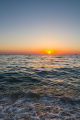 Obraz premium Beautiful sunset on the black sea
