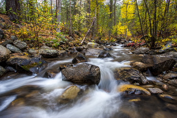Falls creek in autumn,