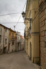 Old street in abruzzo italy