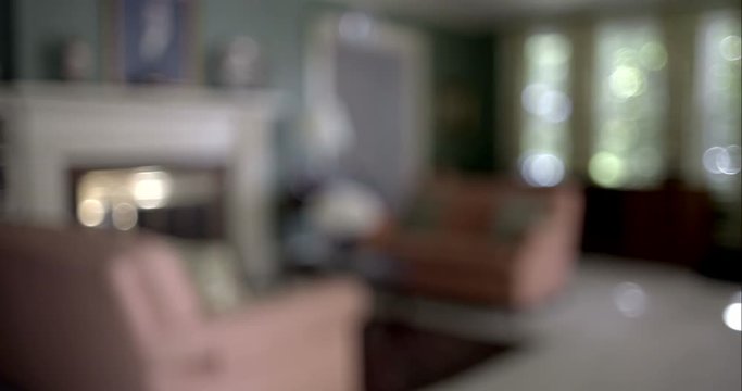 Soft focus of generic living room