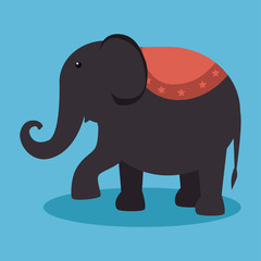 elephant festival funfair design vector illustration eps 10