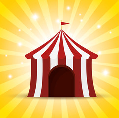 circus tent red and white shine background vector illustration eps10