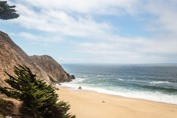 Fototapeta na wymiar Montara State Beach in San Mateo, California