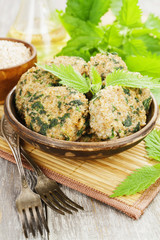 Cutlets with nettles