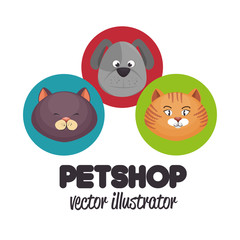 pet shop veterinary design graphic vector illustration eps 10