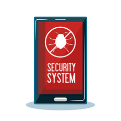 mobile security system protection vector illustration eps 10