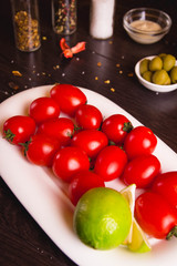 tomatos on a plate