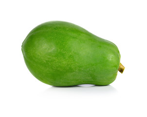 ripe papaya isolated on a white background