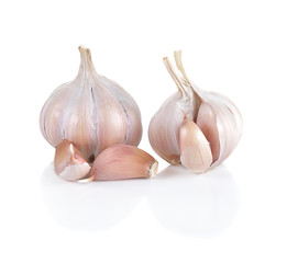 Garlic isolated on white background