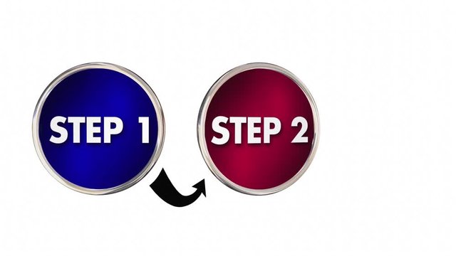 Steps 1 2 3 One Two Three Instructions Circles 3d Animation