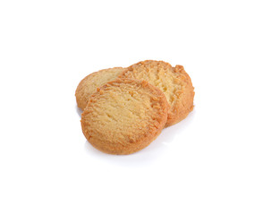tasty cookies on a white background