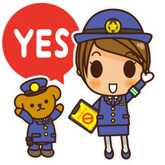 オンナノコ 警察官 YES