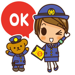 オンナノコ 警察官 OK