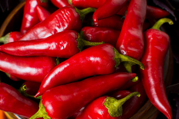 Red hot chilli pepper background