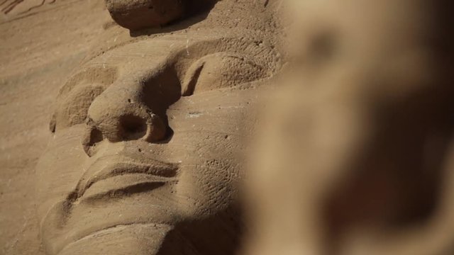 Egyptian statues of Ramesses II in Abu Simbel, Egypt